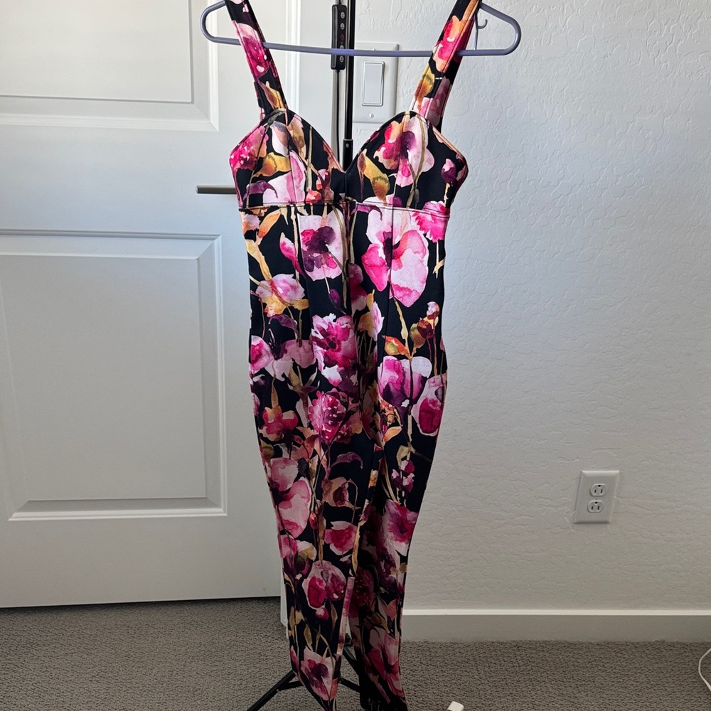 Floral Sleeveless Jumpsuit